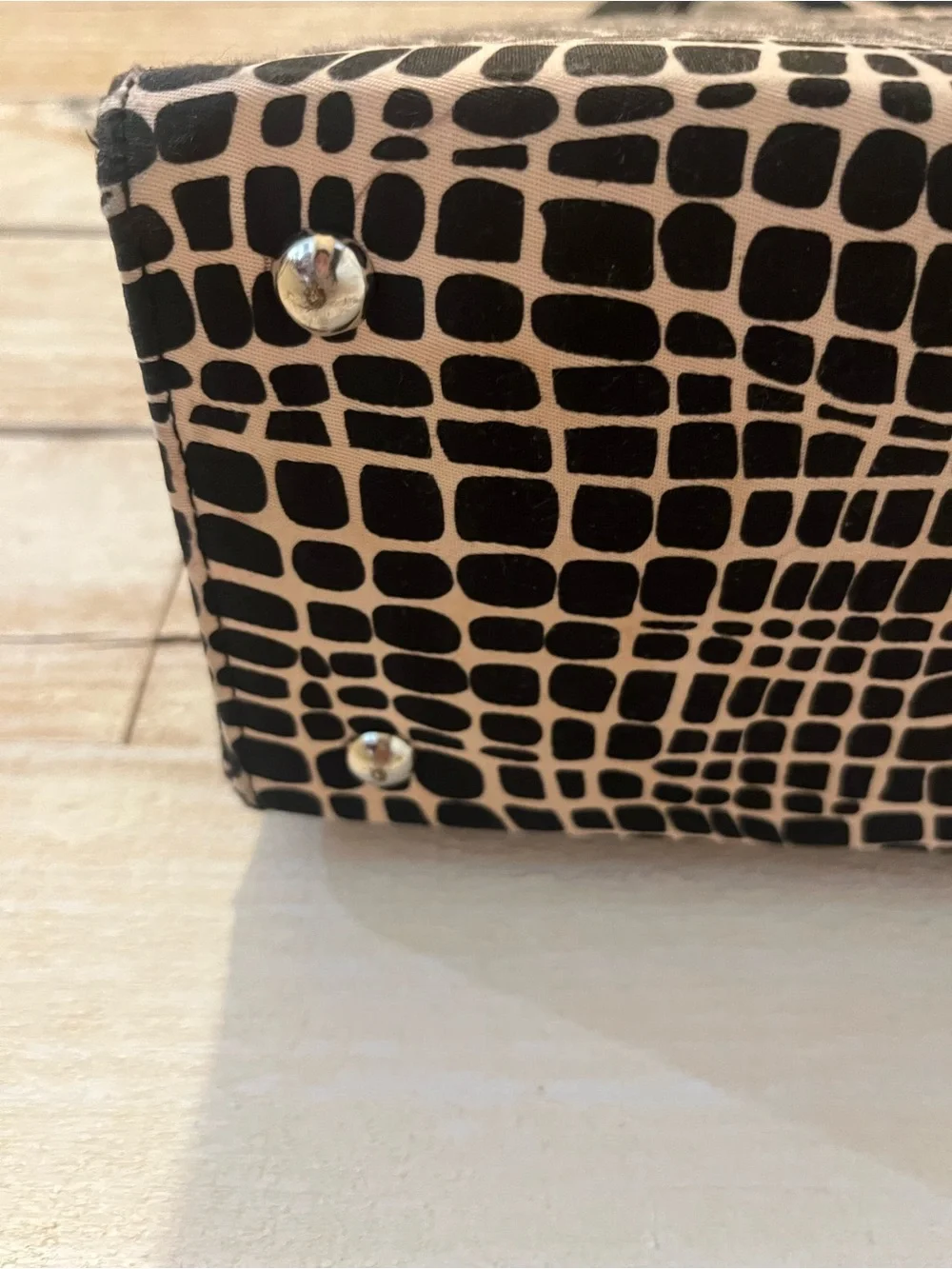 kate spade New York Black & Cream Patterned Tote Bag-Vintage Classic - Picture 10 of 14